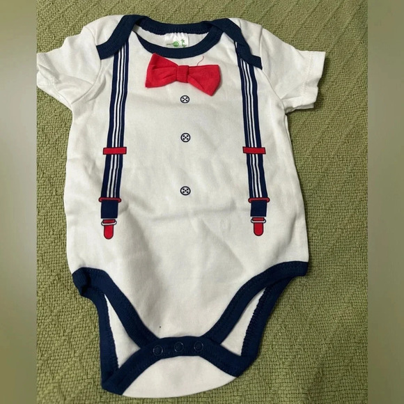 NWT Set of 5 baby boy onesies, 3 mo, red blue - Picture 2 of 7